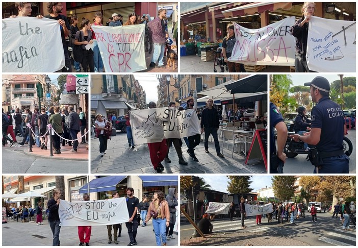 Ventimiglia, manifestazione improvvisata nelle vie del centro per Moussa Balde: &quot;No ai Cpr&quot; (Foto e video)