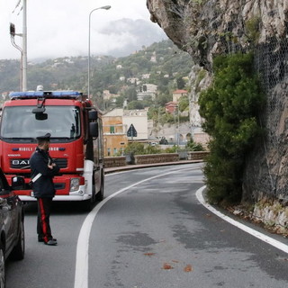 Ventimiglia: rimane per ora chiusa l'Aurelia all'altezza di Grimaldi vicino a Ponte San Luigi