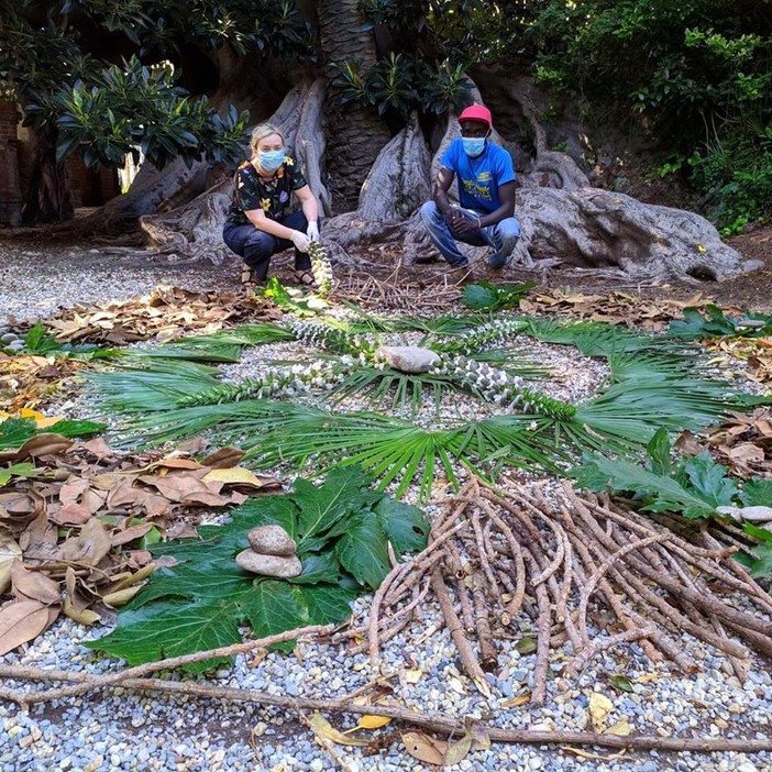 Bordighera: un Mandala di ben augurio per salutare la riapertura del Museo Bicknell dopo il lockdown