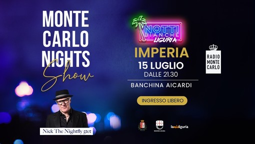 “Monte Carlo Nights Show” a Imperia, una serata di grande musica con Nick the Nightfly