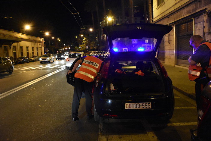 Imperia: serie di interventi dei Carabinieri nel fine settimana in un nuovo servizio a 'Alto impatto'