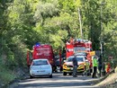 Ventimiglia: auto dell'Istituto Geografico Militare in un burrone sul Grammondo, 4 uomini all'interno e mobilitazione di soccorsi (Foto e Video)