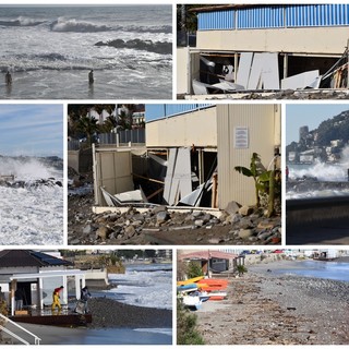 Mareggiata nella nostra provincia: danni soprattutto agli stabilimenti balneari, la storia si ripete (Foto)