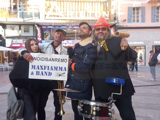 Sanremo: la 'MaxFiamma &amp; Band' ospite della trasmissione 'La volta buona' in diretta su Rai Uno