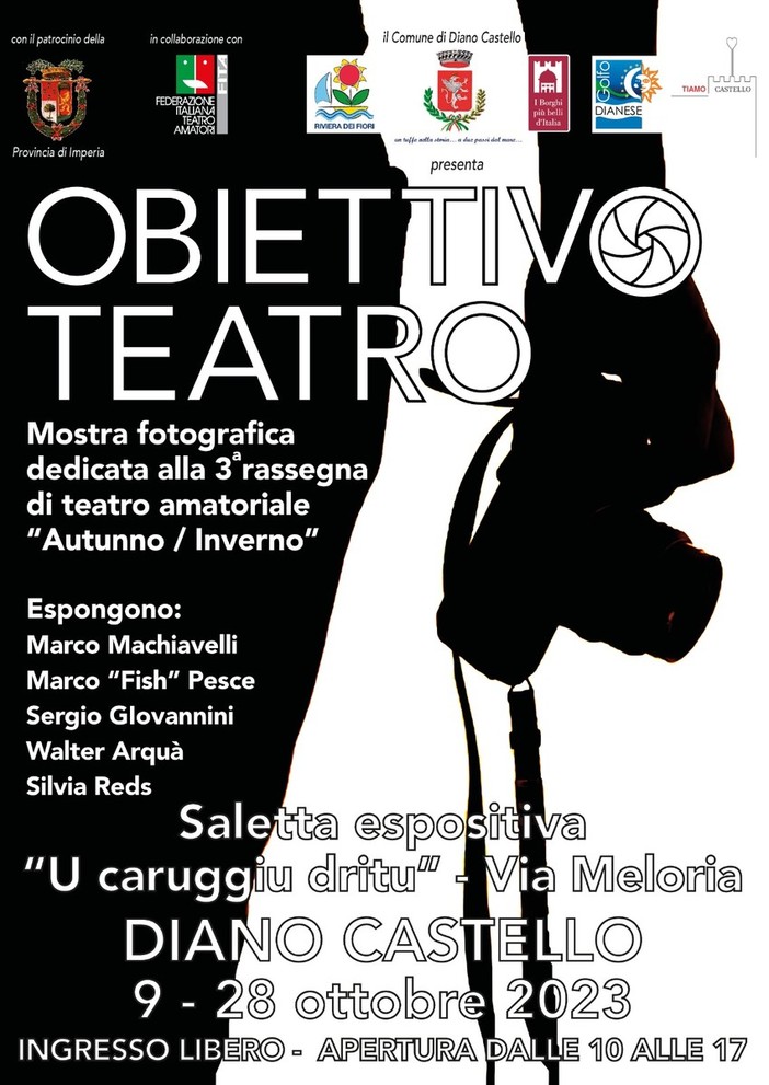 A Diano Castello l'inaugurazione della mostra fotografica “Obiettivo Teatro”