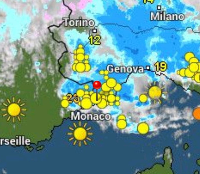 Maltempo sulla provincia: piogge e grandinate prevalentemente sull'imperiese, ma si stanno spostando anche a Ponente (Foto e Video)