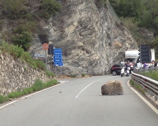 Il masso caduto oggi