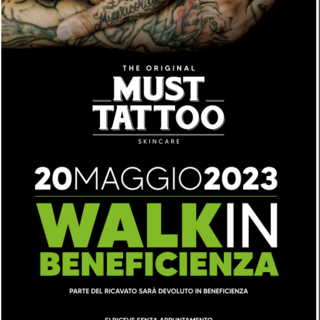 Must Tattoo Skin Care e Cna Imperia organizzano walk-in di beneficienza