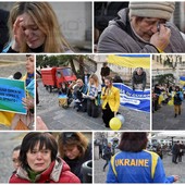 Sanremo: in 200 tra canti e tanta commozione per sostenere l'Ucraina a un anno dall'invasione russa (Foto e Video)