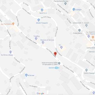 Le indicazioni di Google Maps per via Galilei