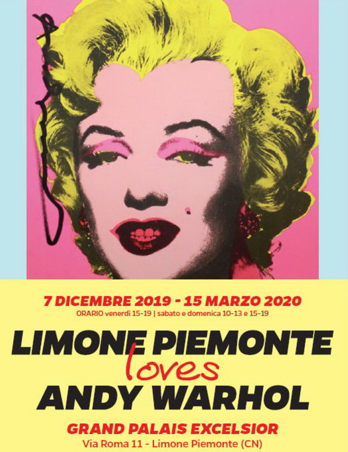 Limone Piemonte: sono oltre 80 le opere di Andy Warhol che limonesi e turisti potranno ammirare dal 7 dicembre fino al 15 marzo 2020