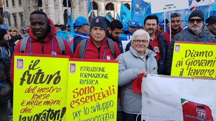 Anche i sindacati della nostra provincia alla manifestazione di Roma per il futuro del lavoro (Foto)