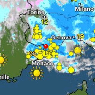 Maltempo sulla provincia: piogge e grandinate prevalentemente sull'imperiese, ma si stanno spostando anche a Ponente (Foto e Video)