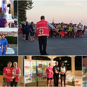 Bordighera, oltre 200 partecipanti alla 'Podistica in notturna' della Croce Rossa (Foto e video)