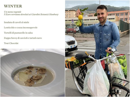 Ventimiglia: lo chef Diego Pani presenta il menù 'Winter' a sostegno dei giardini Hanbury