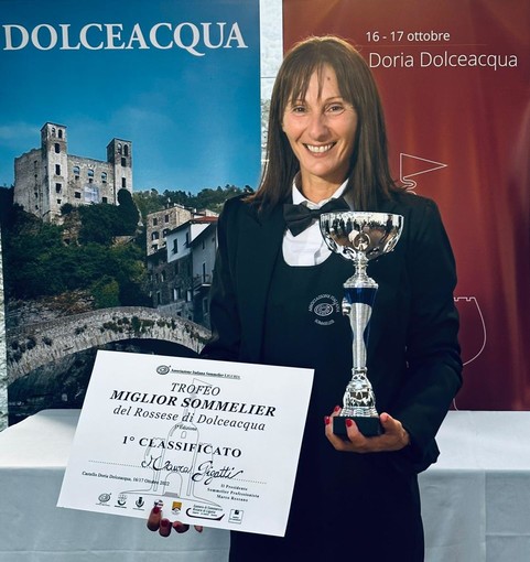 E' una donna emiliana la 'Miglior Sommelier del Rossese di Dolceacqua', ha vinto Maura Gigatti