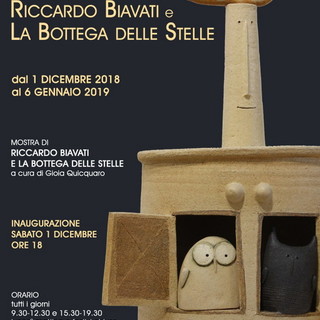 “Riccardo Biavati e la Bottega delle Stelle” in mostra a Sanremo presso la Galleria d’Arte La Mongolfiera dal 1dicembre al 6 gennaio