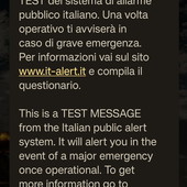 Arrivato sui cellulari della nostra provincia 'It Alert': suono impossibile da ignorare e messaggio vocale (Foto)