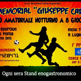 L'associazione Sanremo Calcio organizza per il mese di luglio il 1° memorial 'Giuseppe Caridi'