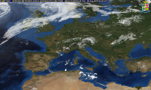 Previsioni del tempo del 6 agosto 2018 in collaborazione con Arpal Liguria