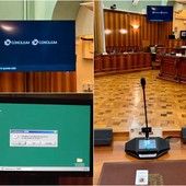 Le immagini del nuovo sistema per la gestione del consiglio comunale di Sanremo