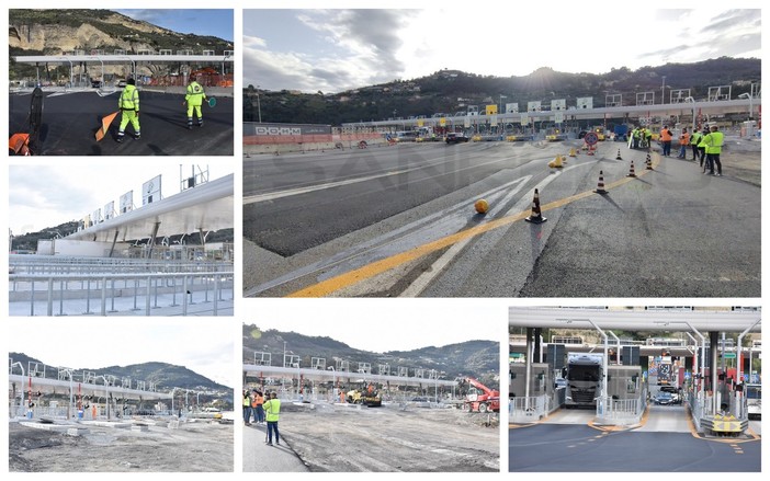 Ventimiglia: ecco la nuova barriera autostradale della A10, da questa sera alle 23 sarà attiva (Foto e Video)