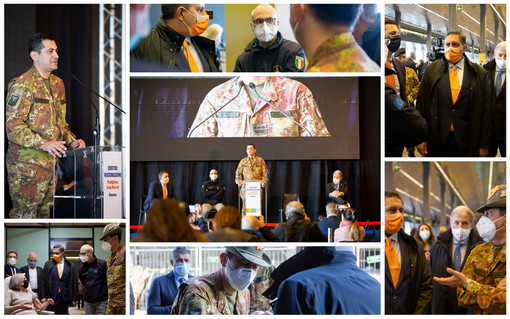 Fiera di Genova: al via questa mattina l'operatività dell'hub vaccinale al padiglione Jean Nouvel (Foto e Video)