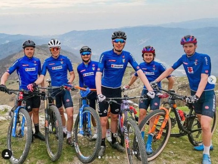 Nell'ultimo fine settimana, squadre professionistiche sui sentieri Mtb del Golfo Dianese