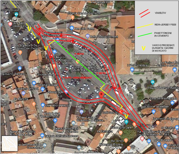 La nuova viabilità di piazza Eroi