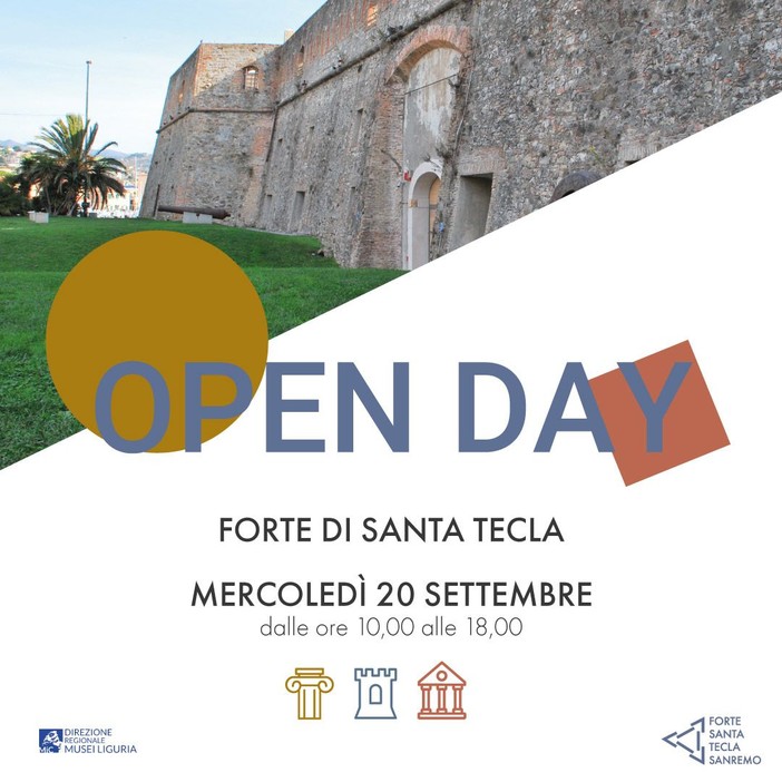 Sanremo: il Forte di Santa Tecla apre le porte alle scuole con l'open day