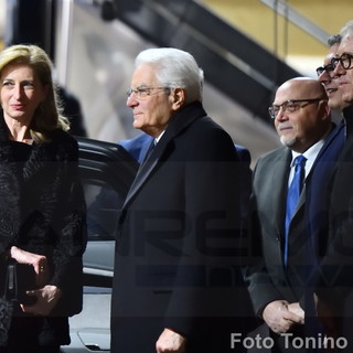 Il Presidente Mattarella al suo arrivo all'ultimo Festival di Sanremo