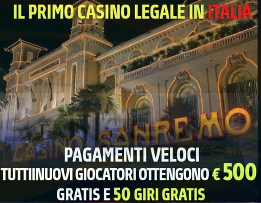 Pubblicità di un casinò on line con l'immagine di Sanremo: sul web la città dei fiori nuovamente 'usata'