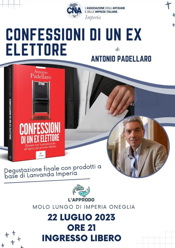 Antonio Padellaro a Imperia per la manifestazione Approdo