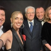 Festival di Sanremo: Chiara Ferragni e il selfie con il Presidente della Repubblica Mattarella