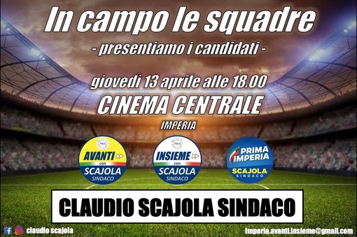 Imperia: elezioni Amministrative, giovedì prossimo al cinema Centrale le liste che appoggiano Claudio Scajola