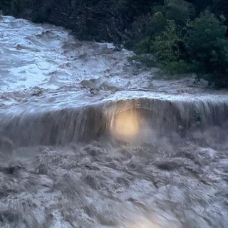 Il ponte di Fanghetto (sotto il grafico del Roya di venerdì)