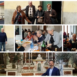 Aurigo: quest'oggi il 'Pasto di magro' del giovedì Santo, una tradizione della confraternita locale (Foto e Video)