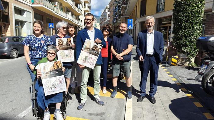 Sanremo: alberi, marciapiedi più larghi ed un'attenzione maggiore, ecco l'idea di Fellegara per via Martiri (Foto e Video)