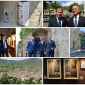 Con il Principe Alberto il Castello dei Doria ospita la mostra fotografica “500 Monaco Dolceacqua” (Foto e video)