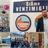 Ventimiglia, Sismondini inaugura il point: &quot;Risolveremo i problemi che da troppi anni attanagliano la città&quot; (Foto e video)