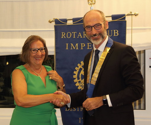Imperia: sabato scorso il passaggio delle consegne del Rotary tra Paola Muratorio e Giuseppe Fossati