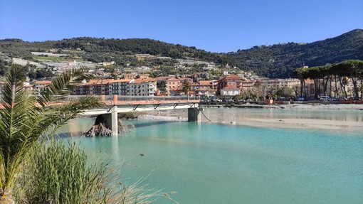 L'area dove sorgerà la nuova passerella sul Roya