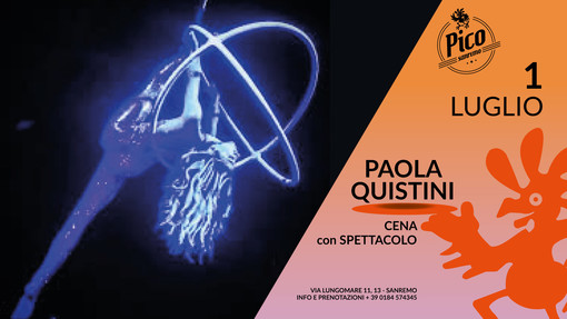 Sanremo: questa sera al Pico de Gallo cena con lo spettacolo acrobatico firmato Paola Quistini