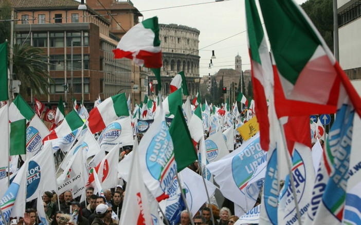Popolo della Libert Imperiese alla manifestazione di Roma