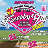 Baseball: nel prossimo weekend la settima edizione del torneo 'Freesby Yup' intitolato a Fulvia Pavone