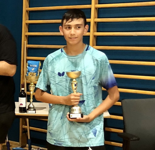 Tennis Tavolo: ottimo terzo posto per il bordigotto Matteo Marani al torneo nazionale di Milano