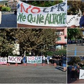 Ministro Piantedosi a Ventimiglia, proteste in città: &quot;No Cpr, né qui né altrove. Servono centri di accoglienza&quot; (Foto e video)