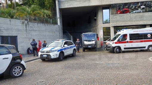 L'intervento di Polizia Locale e 118 alla stazione di Sanremo