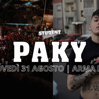 Paky Live in esclusiva in Liguria: il cantante si esibirà ad Arma di Taggia giovedì 31 agosto