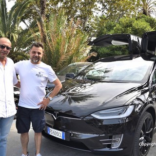 La Tesla 'Model X' al Pico de Gallo (Foto Tonino Bonomo)